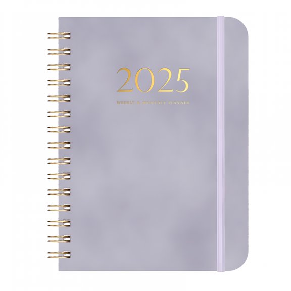 CCOCC 2025 Planner Weekly and Monthly Spiral Bound Calendar Planner Book Agenda for Home Office Supplies