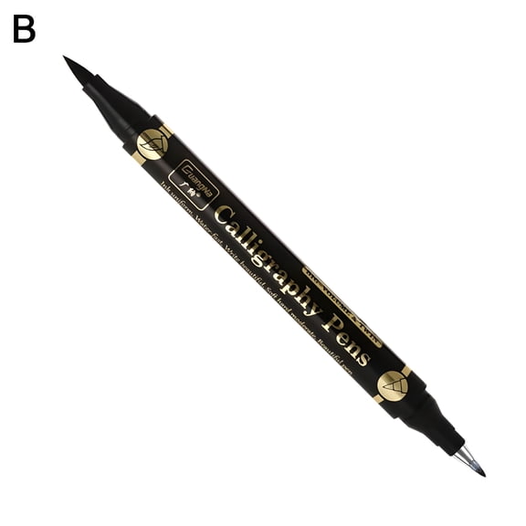 CCOCC 2026 New 1/3 Pcs Double Head Hand Lettering Pens Chinese Calligraphy Brush Pens Set Signature Pen Art Markers Black Ink 4 Size for Beginners Writing Drawing