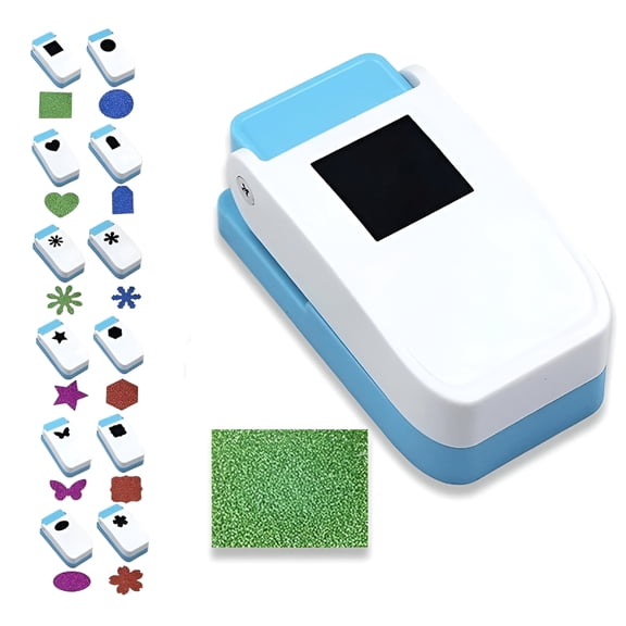 CCOCC 2026 New 1 Inch Square Punch, 12 Shapes Craft Lever Punch for Cardstock, Corrugated Paper, Aluminum and Copper Sheets, Diy Scrapbooking Tool (Square)