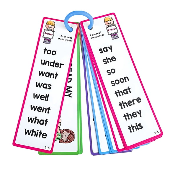 CCOCC 2026 New 1 Packs Phonics Flash Cards with Rings1000 Sight Words Learning Seteducational Spelling Games for Preschool Kindergarten Homeschool Suppliesteacher Classroom Reading Tools