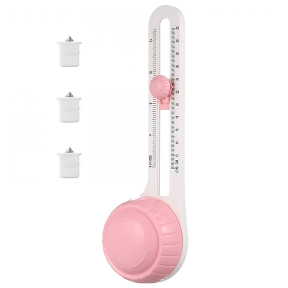 CCOCC 2026 New 1 Set Circle Maker Cardboard Craft Cutting Tool Adjustable Compass Circle Shape Cutter for Crafting with 2 Replacement Parts for Paper,Cardboard,Leather,Scrapbooking,Diy