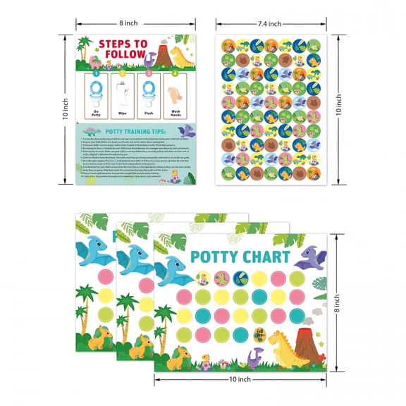 CCOCC 2026 New 1 Set Potty Training Chart and Sticker Toddlers Potty Training Sticker Toddler Sticker Chart for Potty Training, Behavior Tracking, Reward System, Toddler Motivation, Early Education