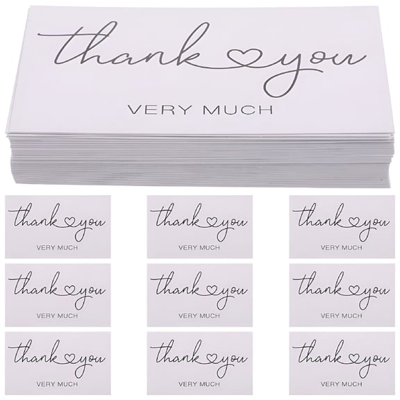 CCOCC 2026 New 100 Pcs Thank You Card Decor Greeting Cards for Gift Packing for Birthdays,Holidays,Weddings,Special Events,Gift Wrapping,Appreciation Notes,Celebrations.
