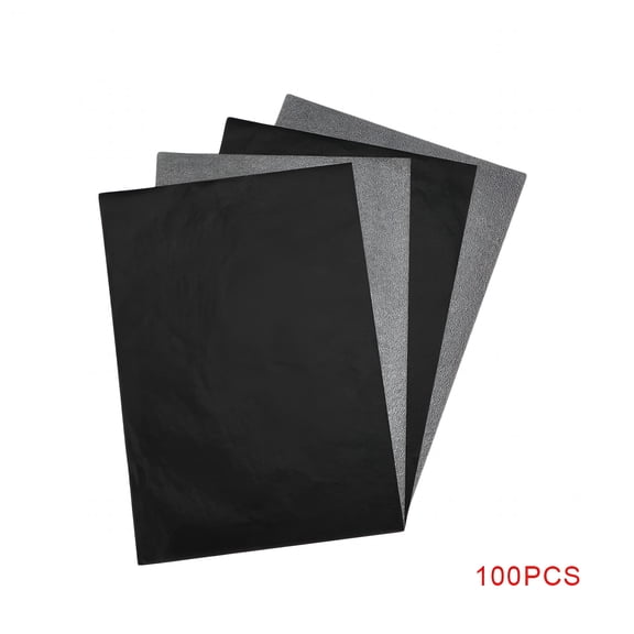 CCOCC 2026 New 100Pcs A4 Carbon Paper Black Graphite Paper Legible Graphite Copy Paper for Fashion Design Draft for Sewing,Pattern Making,Art Projects,Crafts,Drafting