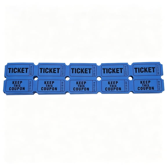 CCOCC 2026 New 100Pcs Raffle Tickets Ticket Labels Event Tickets for Party, School, Fundraising, Carnival, Bingo