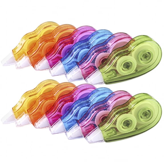 CCOCC 2026 New 12Pcs Portable Corrected Tapes Convenient White Out Tapes Daily White-Out Tape Student Accessory for Correcting,Editing,Writing,Office Use,Schoolwork.