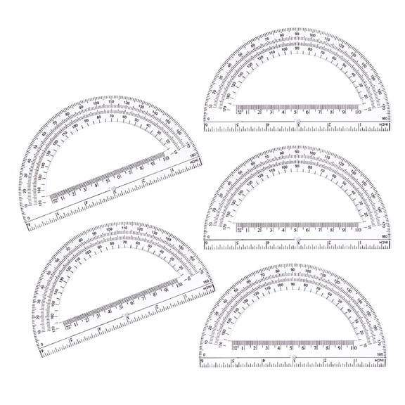 CCOCC 2026 New 180 Degrees Protractors Measuring Protractors for Student Drafting Drawing for Classroom, Office, Architecture, Engineering, Design