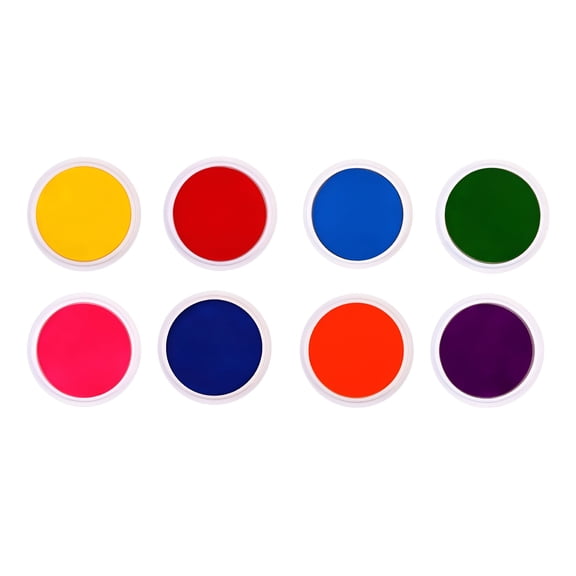 CCOCC 2026 New 1Pc/8Pcs Finger Painting Ink Pad Colorful Washable Imaginative Art Supplies Kindergarten Skin-Touch Ink Pad for Kids