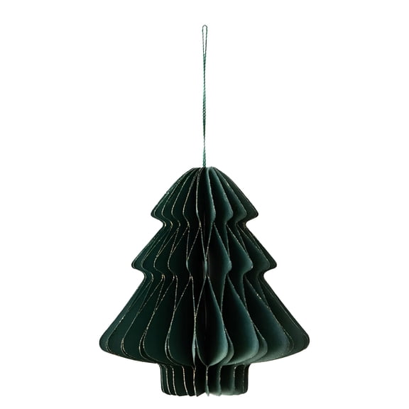 CCOCC 2026 New 1Pc Christmas Paper Honeycomb Ornaments for Tree,3D Glitter Edge Paper Honeycomb Lanterns Foldable Neutral Hanging Decorations for Xmas Tree New Year Holiday Party Home Decor