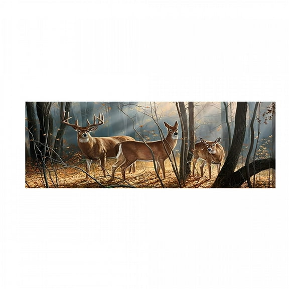 CCOCC 2026 New 1X Rear Window Deer Family Graphic Decal Truck Rear Window Sticker 22"X65" Large for Truck Decoration,Vehicle Customization,Rear Window Styling,Family-Themed Graphics