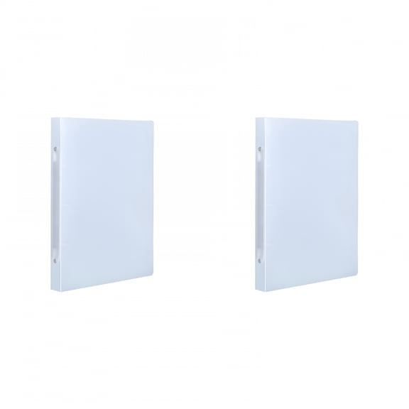 CCOCC 2026 New 2 Pack 1 Inch Binders 3 Ring,Durable 3 Ring Binder,Flexible 1 Inch Binder for Office Supplies,3 Ring Binder 1 Inch,One Inch Binder,Round Rings,Classroom Must Haves,12.2" X 9.1",Clear