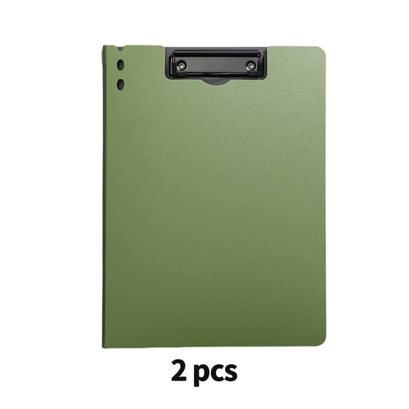 CCOCC 2026 New 2 Pcs Clipboard Burliness Clipboard with Storage Rivet Locking Clip Board Standard A4 Letter Size Deep Green for Office School Work Note-Taking Meetings Travel