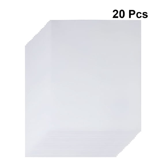 CCOCC 2026 New 20 Heat Shrink Film Sheets for Diy Crafts - White for Arts, Crafts, Custom Projects, Home Decor, Scrapbooking, Model Making.