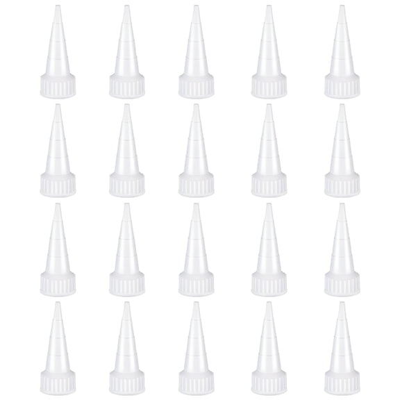CCOCC 2026 New 20 Pack Snip Tip Applicator Tips Cap for Craft Glue Adhesive Tubes for Precise Gluing, Detailing, Arts and Crafts, Diy Projects, Small Repairs, Scrapbooking.