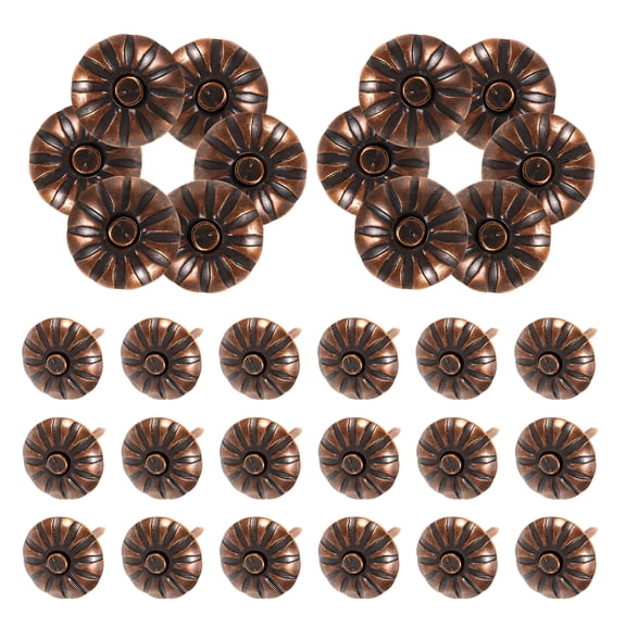 CCOCC 2026 New 200Pcs Iron Upholstery Tacks Furniture Upholstery Nails Vintage Push Pin Upholstery Tack Decorative Furniture Upholstery Tack Carpet Sofa Tack