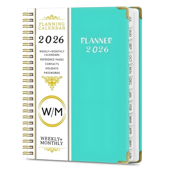 CCOCC 2026 New 2026 Daily Planner Notebook | Large Agenda 365 Day Scheduler | Hourly Plan Calendar | Record Notebook for Time Management