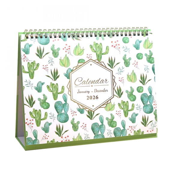 CCOCC 2026 New 2026 Desk Calendar JanuaryDecember, Monthly Table Planner with Thick Paper Twin-Wire Binding, Desk Calendar 2026 Standing Flip for Home,Office,Study,Work