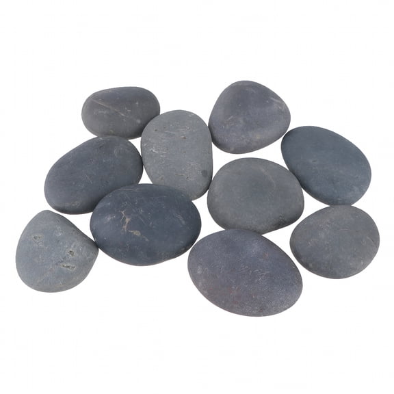 CCOCC 2026 New 20Pcs Gray Black Diy Painting Stones Creative Hand Painted Rock Art Kit for Polishing Pebbles 4-6Cm for Craft,Diy,Painting,Home,Garden