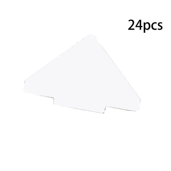 CCOCC 2026 New 24 Pcs Rug Gripper No Trace Traceless Rug Tape Cut at Will Long Strips with Rounded Corners Reuse Carpet Tape for Carpet Rug Floor Mats White