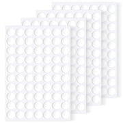 CCOCC 2026 New 280 Pcs 10Mm/0.4" Adhesive Dots,Double Sided Removable Sticky Tack,Clear Round Reusable Mounting Stickers Transparent Tacky Glue Tape for Wall Hanging Pictures