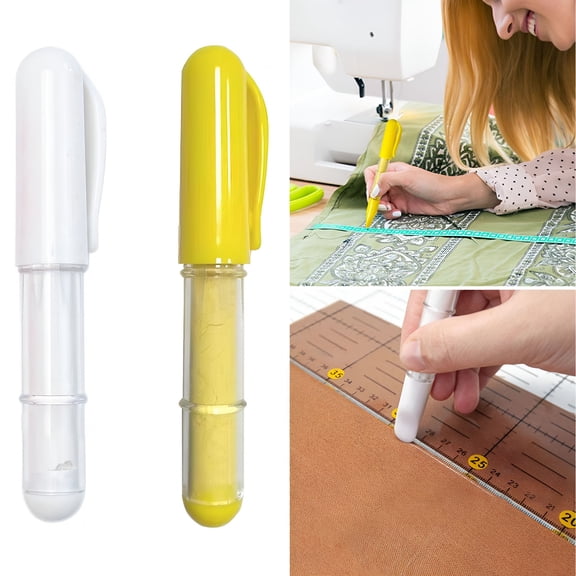 CCOCC 2026 New 2Pcs Fabric Chalk Markers Precise Lines Quilting Patchwork Scriber,For Sewing,Craft,Diy,For Home Sewing