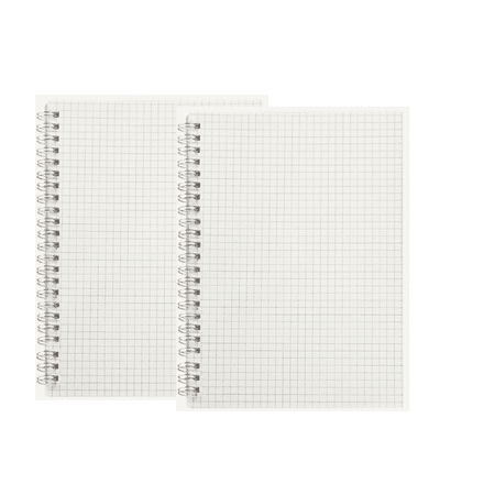 CCOCC 2026 New 2Pcs Grid Notebook, Classic Grid Paper Notebook, Professional Graph Paper Notebook for Sketching, Drawing, Math, Engineering, Note-Taking, Design