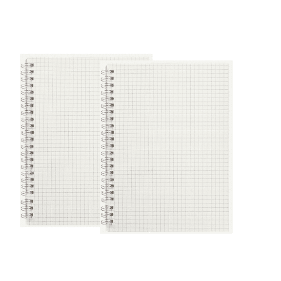 CCOCC 2026 New 2Pcs Grid Notebook, Classic Grid Paper Notebook, Professional Graph Paper Notebook for Sketching, Drawing, Math, Engineering, Note-Taking, Design