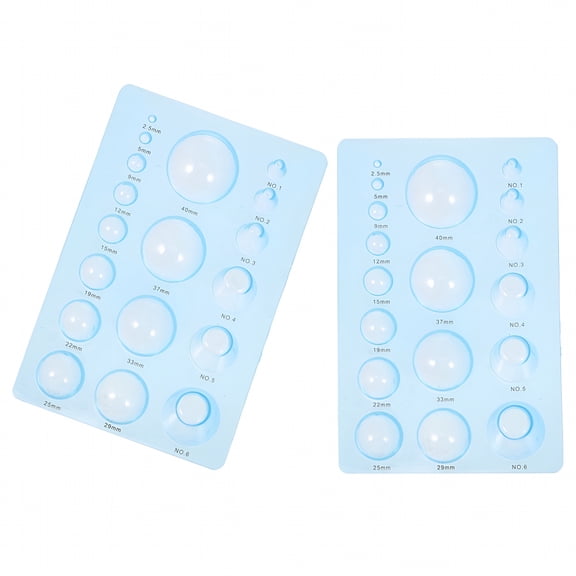 CCOCC 2026 New 2Pcs Paper Quilling Mold 3D Dome Half Ball Template Board 3-Row Paper Quilling Tools Diy Craft Plastic Mini Mold