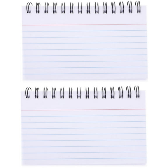 CCOCC 2026 New 2Pcs Small Notepad Index Cards with Ring Memo Pads Spiral Notebook Pocket Plan Notepads, for Notes, Reminders, Organizing, Planning, On-The-Go Use