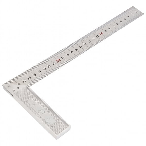 CCOCC 2026 New 30Cm 11.8In Aluminum Alloy 90 Degree Straight Edge Ruler Straightedge Right Angle Ruler for Drafting, Drawing, Geometry, Engineering, Architecture, Design, Paper Cutting.