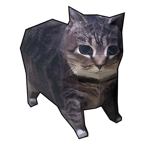CCOCC 2026 New 3D Cat Papercraft Kit Decorative Desktop Ornament Diy Handmade Models Craft Set for Kids Ages 4-8