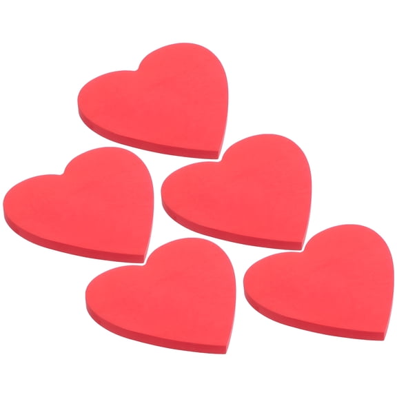 CCOCC 2026 New 5 Books Adhesive Massage Pads Portable Notepad Heart Memo Pads Note Pads for Office Use for Quick Notes, Reminders, Task Lists, Office Organization, Brainstorming, Personal Use.