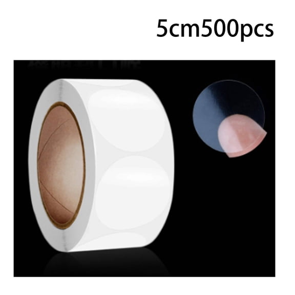 CCOCC 2026 New 500 Pcs Sticker Paper Self-Adhesive Round Direct Thermal Labels Multi Purpose Roll Sticker Labels for Diy Qr Code 2"