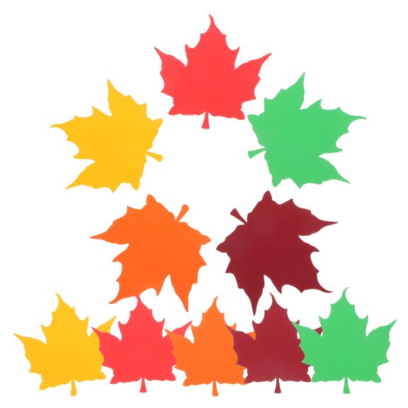 CCOCC 2026 New 50Pcs Maple Leaves Cutouts Paper Paper Maple Leaves Cutout Leaves Paper Cutout Bulletin Board Decorative Cutout Fall Leaves Bulletin