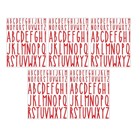 CCOCC 2026 New 5Pcs Letter Stickers,Self-Adhesive Material Mailbox Numbers,Strong Adhesion House Numbers for Outside,Red for Home Address Labeling, Outdoor Use, Mailboxes, Property Identification.