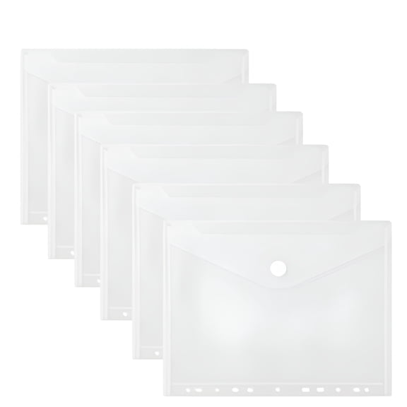 CCOCC 2026 New 6 Pack 12*9Inch Discbound Pocket Planner Notebook Envelope Supplies for Office & School for Home,Work,Study,Planning,Organization Home Work