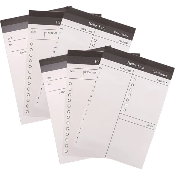 CCOCC 2026 New 6 Pcs Daily Planner Appointment Book Calendar Schedule for Students, Work, School, Office, Pocket Weekly Student Notebook Calendars