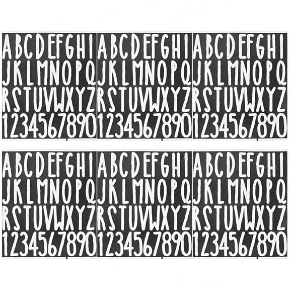 CCOCC 2026 New 6 Sheets Adhesive Alphabet Letter Stickers for Mailbox Letter Decals for Mailbox,Envelopes,Packages,Craft Projects,Scrapbooking,School Projects