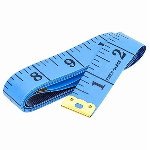 CCOCC 2026 New 60 Inch 150 Cm Soft Tailor Tape Measure for Cloth Sewing Waist Bra Head Circumference Tailor Double Sided Cloth Ruler for Sewing,Diy,Clothing,Measuring,Fabric Crafts (Blue)