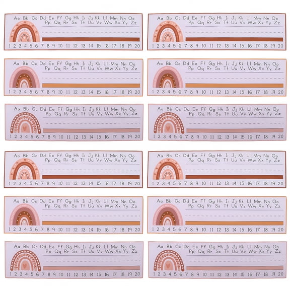 CCOCC 2026 New 60 Sheets of Classroom Desk Name Tags Classroom Nameplates Blank Tags for School, Classroom, Events, Office, Student Organization