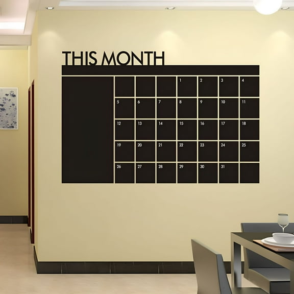 CCOCC 2026 New 60X92 Month Plan Calendar Chalkboard Memo Blackboard Wall Sticker for Office, Home, Classroom, Kitchen, Study Home Decor