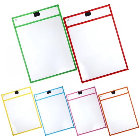 CCOCC 2026 New 6Set Sheet Protectors Heavy Duty for Paper Cover Loose Leaf for Office, School, Home, Documents, Reports