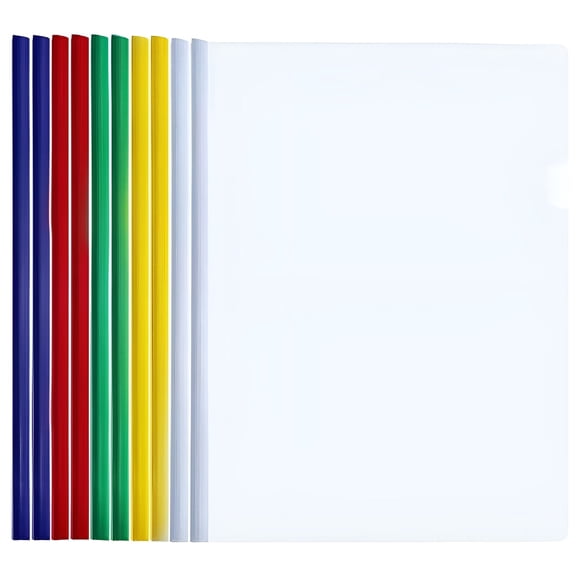 CCOCC 2026 New A4 Binder File Folders,Clear,50 Count,5 Pack, for Office Organization, Document Storage, Filing, Paperwork, School, Home Organization, Presentations