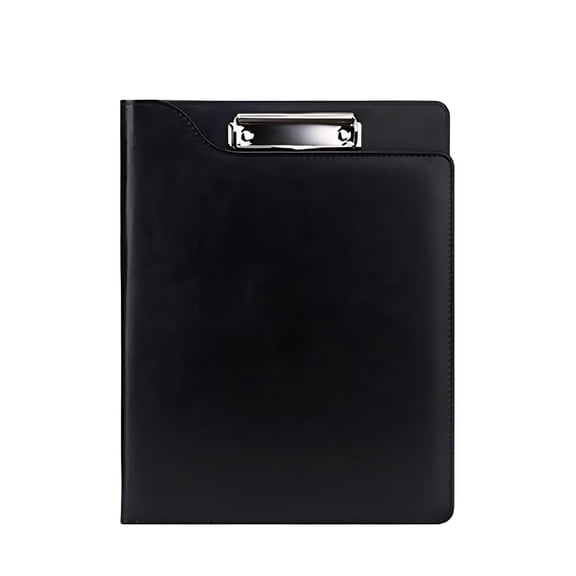 CCOCC 2026 New A4 Leather Conference Folder Business Padfolio Portfolio Case with Letter/A4 Size Writing Pad Clipboard,Card Holders,Sleeve Men/Women for Business School Office Conference