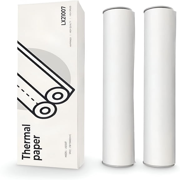 CCOCC 2026 New A4 Thermal Paper Rolls for Portable Printer High Definition 50 Sheets Compatible with Other Thermal Printers (2 Rolls | 8.3''X23')