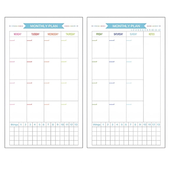 CCOCC 2026 New A5 Size Paper Refills for Notebook Planner with 6 Holes Easy Insertion in Binders Assorted Color 40 Sheets
