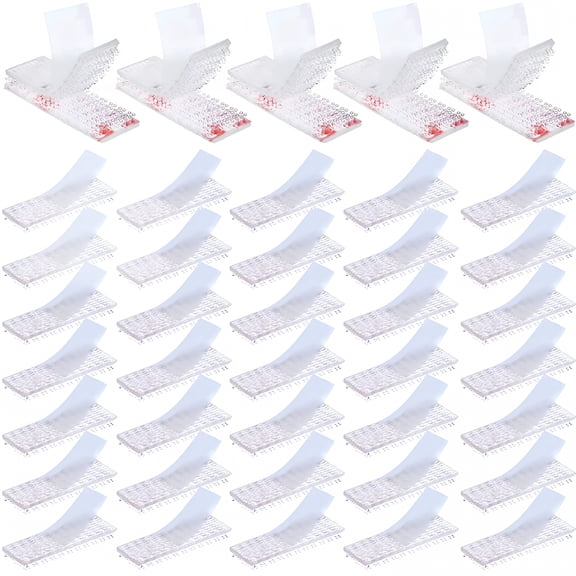 CCOCC 2026 New Adhesive Strips Tag Tape Mounting Kit for Ez Pass,I-Pass,Office,Home,Shop Supplies (40 Pieces) for Mounting Tags,Signage,Organization,Temporary Installations,Home,Office,Car.