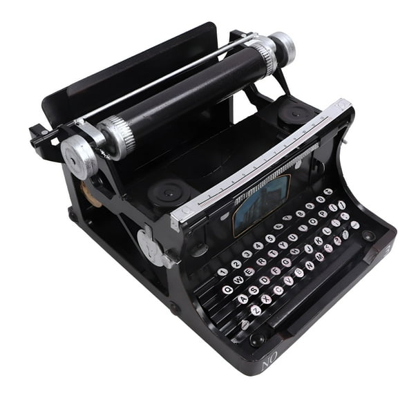 CCOCC 2026 New Antique Typewriter Model, Black Portable Typewriter for Home, for Writing, Home Office, Creative Projects, Vintage Decor, Nostalgia.