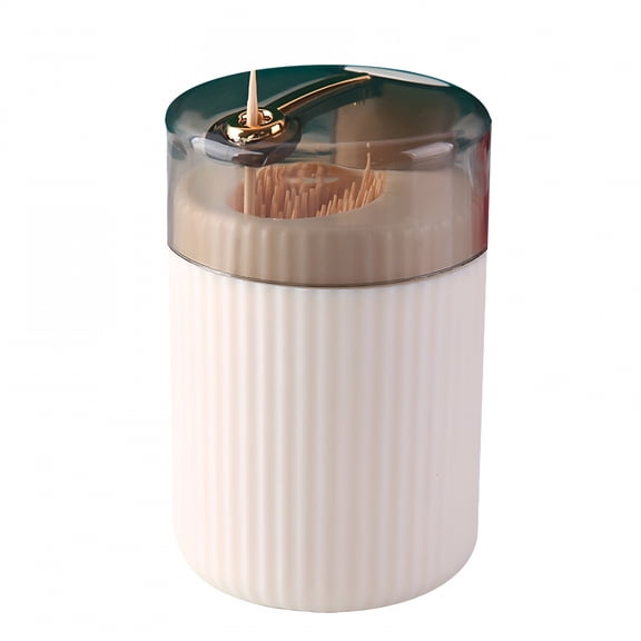 CCOCC 2026 New Automatic Toothpick Dispenser Household Press Type Automatic Toothpick Box Creative Storage Toothpick Can Light Luxury Living Room Plating Toothpick Box Gift Cup Bottle