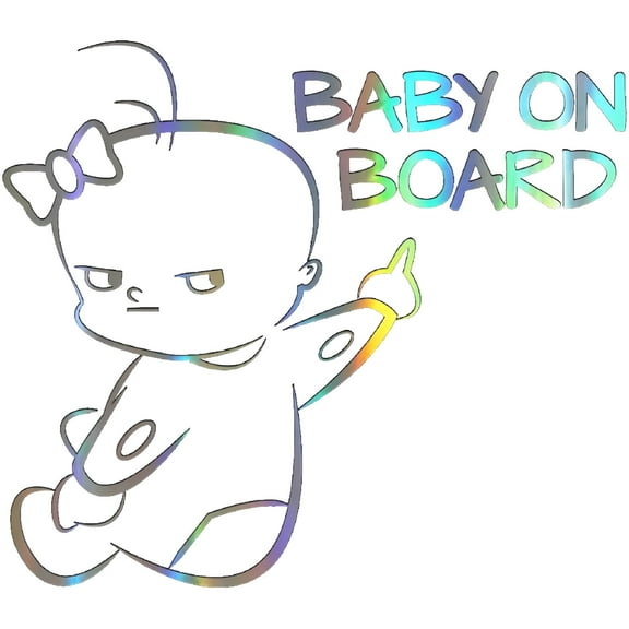 CCOCC 2026 New Baby on Board Car Suv Vehicle Reflective Warning Sign Decals Sticker Decor for Cars,Suvs,Trucks,Family Vehicles,Road Trips,Safety Alerts,Kid Transport.